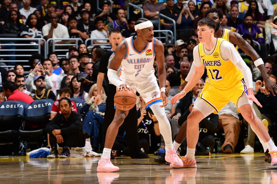 詹姆斯缺战亚历山大25+8 残阵湖人36分惨败雷霆